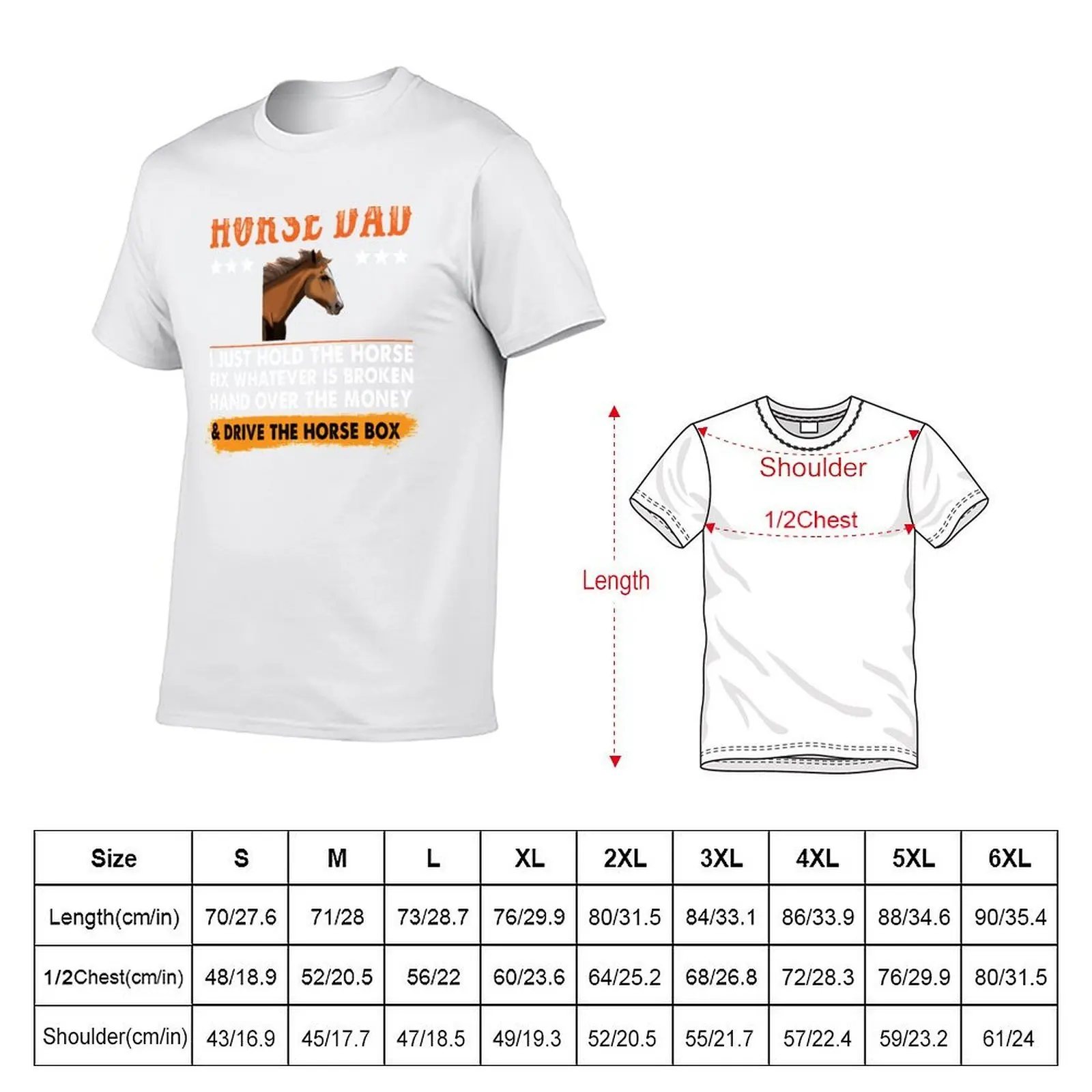 Horse Dad I Just Hold The Horse Fix Whatever Is Broken Hand Over the Money T-Shirt t shirt man luxury T-Shirt