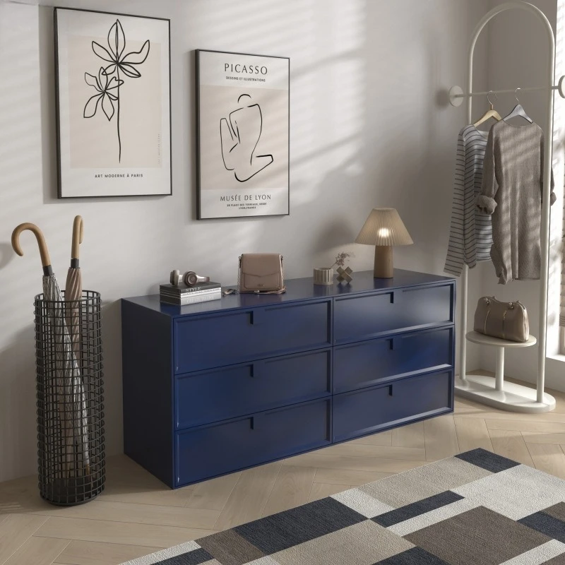 Armário de entrada com pintura francesa