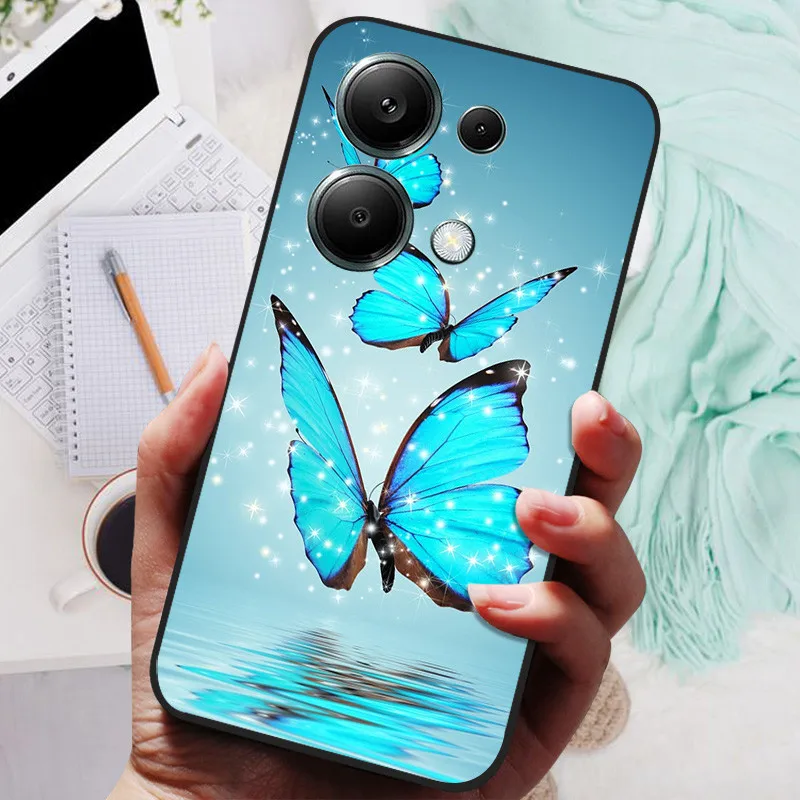 For Poco M6 Pro 4G Case Silicon Back Cover Phone Case for Xiaomi Poco M6 Pro 4G Cases Poco M6Pro Global Soft bumper coque