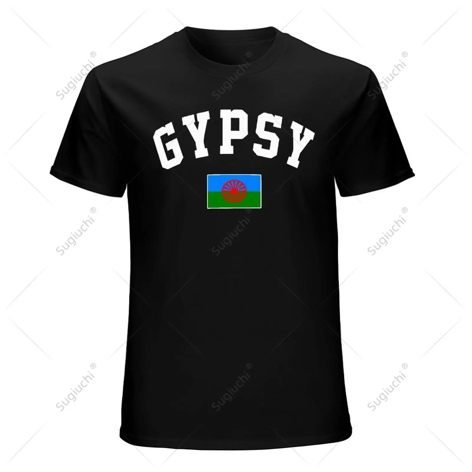 Unisex Men Gypsy Rom Gypsy Flag Of The Romani Tshirt Tees T Shirts Women Boys 100% Cotton T-Shirt
