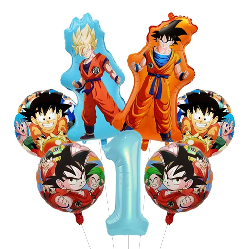 Dragon Ball Z Themen-Bachelor-Party Ballon-Set Vier-Sterne-Folienballon mit Goku-Aufdruck für Anime-Fans Feier – Detail 19