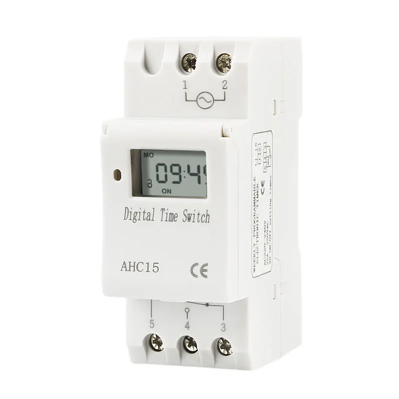 Electronic Digital Timer Switch THC15A 220V Programmable Relay Module Automatic Device Control For Household Electrical