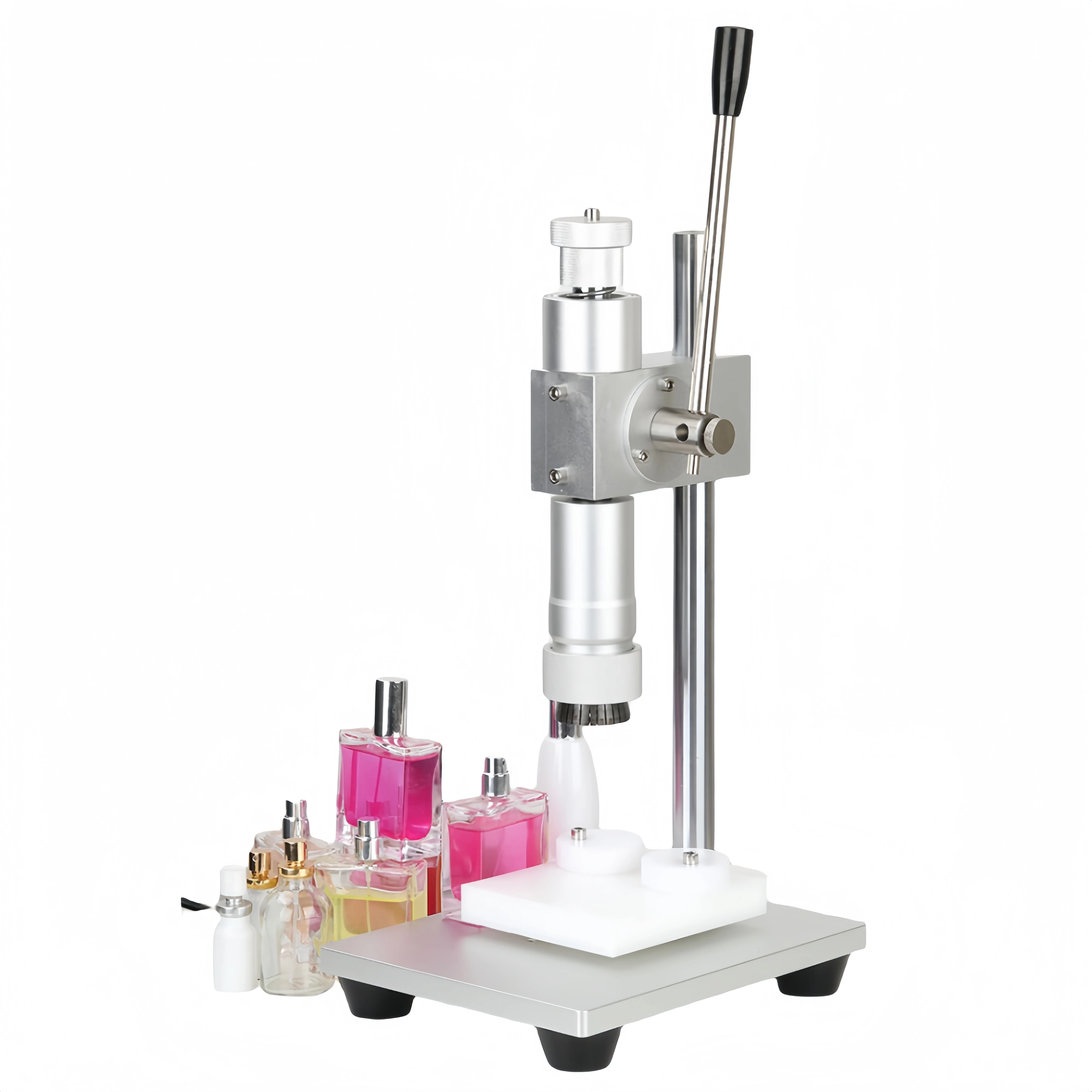 

Kwt-90Xz Manual Perfume Bottle Capping Machine Crimping Tools Crim Tabletop Manual Pneumatic Capper Screwing