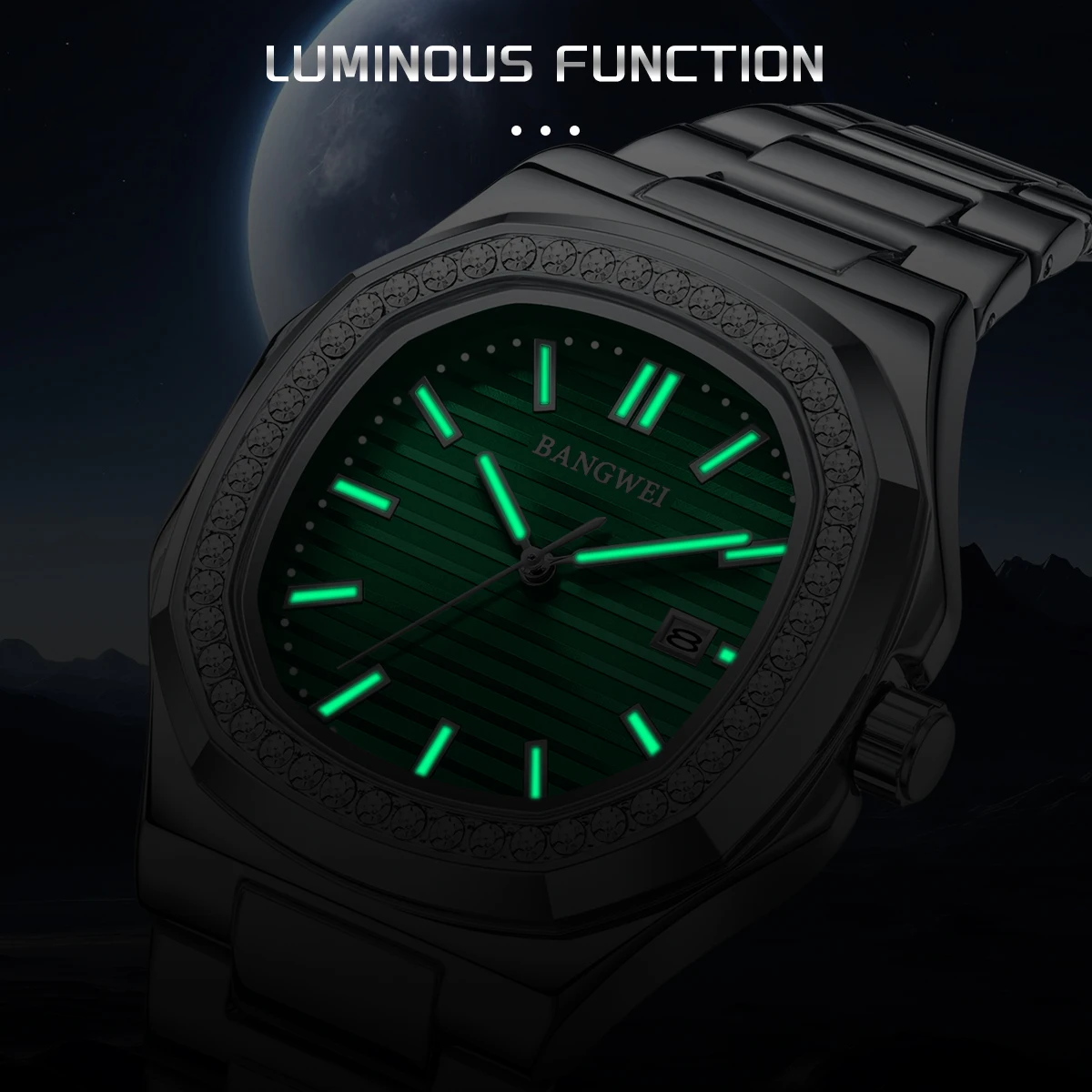 Reloj de pulsera LIGE 2026 Original para hombre, reloj luminoso resistente al agua de acero inoxidable para hombre, reloj de cuarzo de lujo a la moda con fecha semanal para hombre
