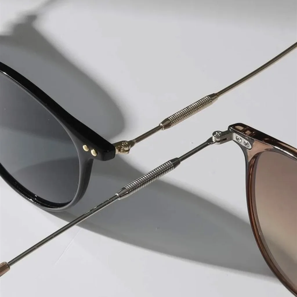 Women's Retro Metal Frame Sunglasses UV400 Protection Sun Glasses Lightweight Fashion Shades Eyewear Driving Outdoor Goggles