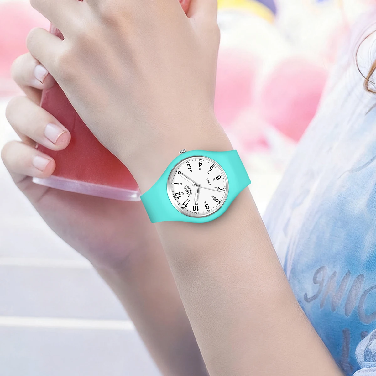 LIGE New 2025 Top Children's Watch Silicone Luminous Fashion Children's Quartz Boys Watch Girls Clock Casual Sports Watches+BOX