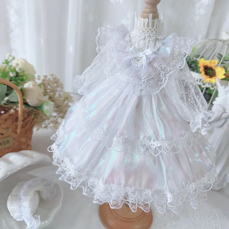 1/6 1/4 1/3 BJD Skirt, 15cm 20cm 40cm Cotton Doll Clothes, White Blythe Dress Free Shipping