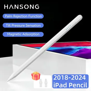 Apple Pencil 2024 için Stylus iPad Air 11 Air 13 M2 Pro 13 11 M4 5/6/7/8/9/10th Gen Air 3/4/5 Mini 5 6 Palm Reddi ile