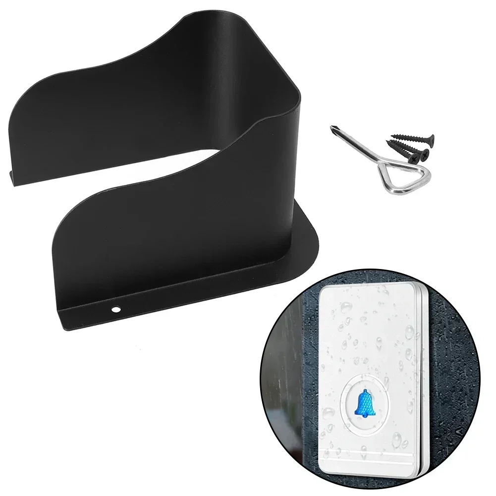 

Ring Video Doorbell Rain Cover Sun Shade Shield Hood 3 Sided Protection Metal Waterproof Doorbell Cover For Cameras Door Lock