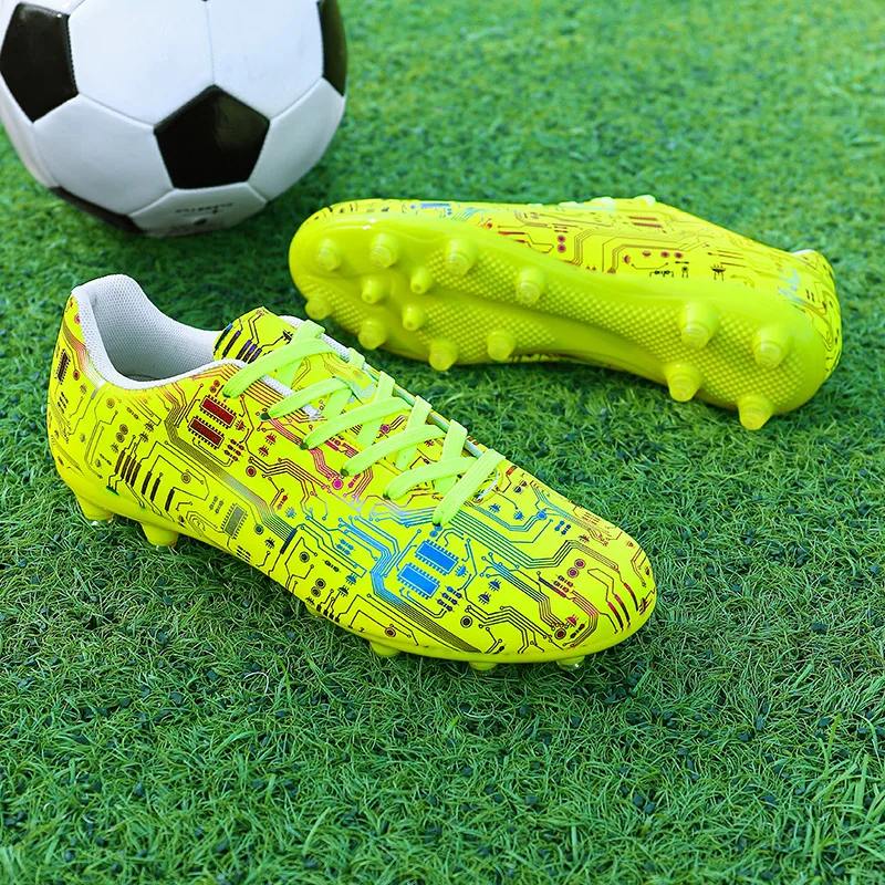 Zapatos de entrenamiento antideslizantes de alta calidad para hombres, zapatillas de fútbol profesionales, resistentes al desgaste, FG/TF, botas de fútbol para niños, zapatillas de deporte al aire libre