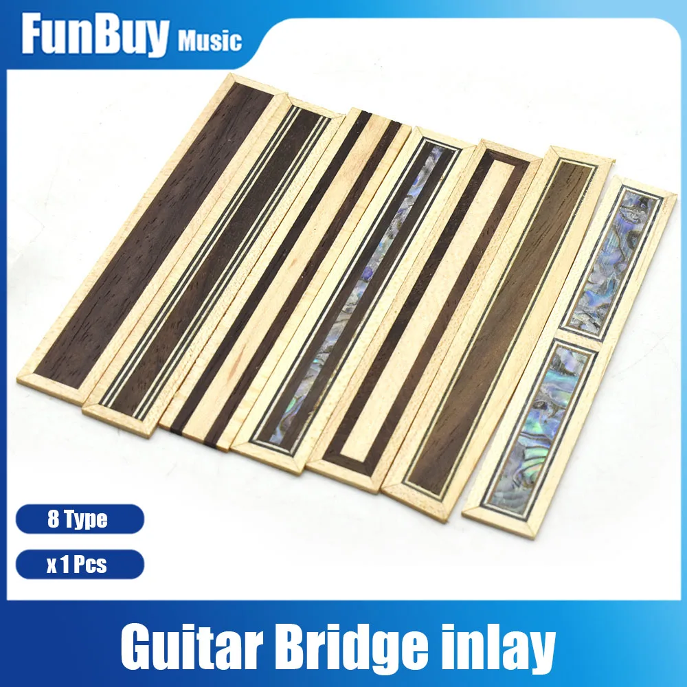 High Quality Classical Guitar Bridge Tie Block inlay PVC Wooden Guitar Bridge Rosewood Imitation Abalone Inlay Guitarra Parts