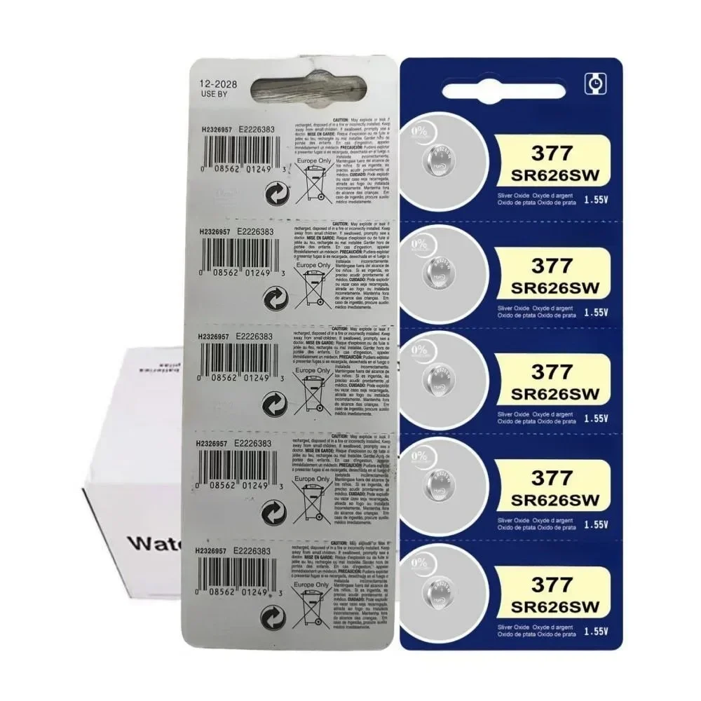 Original For SONY 377 SR626SW Battery High Capacity Silver Oxide 1.55V Button Cell Batteries for Watch