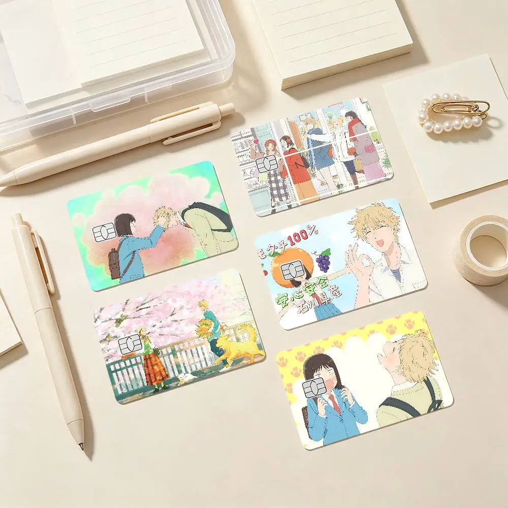 Anime Skip And-Loafer Card Stickers Credit Card DIY Card Protector Stickers Waterproof Film Skin Cover