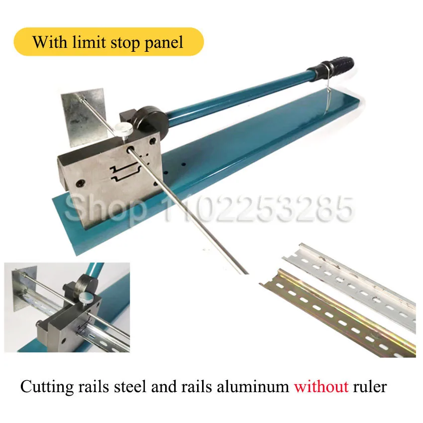 DC35 Rail Cutter Track Cutting Machine With Ruler Air Opening Card Track Cutting Machine Quick Guide Cutter