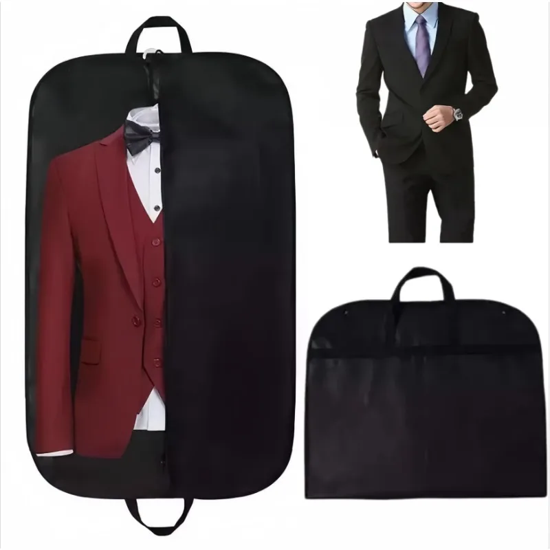 1-4pcs Dustproof Suit Cover Bag Travel Foldable Suit Liner Packing Breathable Waterproof Hanging Clothes Storage Bag for Suit