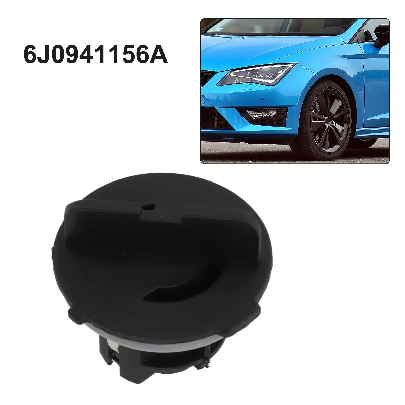 1pcs Daytime Running Light Bulb Holder Black 6J0941156A For Seat For Ibiza 2009-2012 For Leon 2013-2017 Car Headlight Base