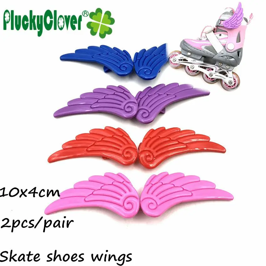 Decoration Flying Angel Wing For Inline Skates Shoe Blue Purple Red Pink Ornament Butterfly Wing for Kids Adult boy girl Sneaker