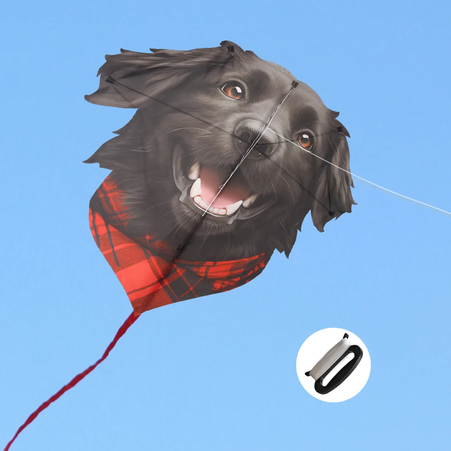 1.2-Meter Labrador Retriever Kite Cute Dog Kite Irregular Kite Easy to Fly Suitable for Outdoor Games