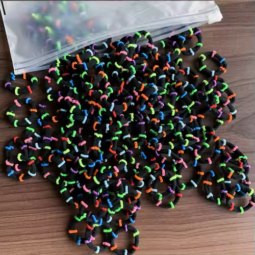 50/100Pcs Hair Bands for Children Colorful Nylon Scrunchie Hair Ties Rubber Band Kids Elastic Hair Leagues Girl Hair Accessories - Image 22