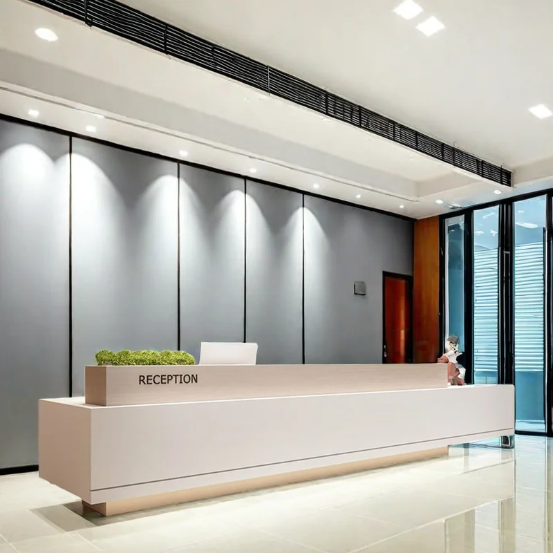 

Restaurant Furniture Bar Hairdressing Counter Minimalist Modern Luxury Beauty Salon Shop Service Empfangstheke Table Office
