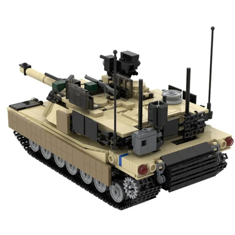 Moc Building Bricks Military Weapon Model M1 Main Battle Tank Technology Modular Block Gifts Toys For Childen DIY Sets Assembly