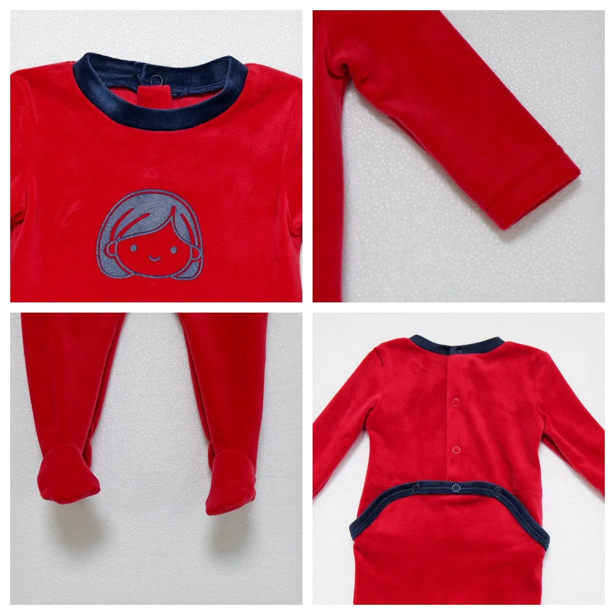 2026 Mali's AW Kinder Weicher Velours Pyjama-Set für Mädchen und Jungen, Hauskleidung, Kinderbekleidung, Baby-Schlafanzug mit Gesichtsdruck – Detail 16