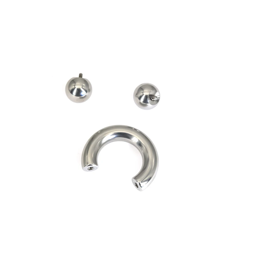 5-14mm büyük boy PA halka evrensel halka DIY delinme değiştirme topu cerrahi çelik DIY Piercing topu bölüm büyük boy harici