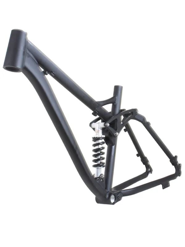 26 Inch Aluminum Full Suspension Frame Four Link Soft Tail Disc Brake Quick Release Support Hydraulic