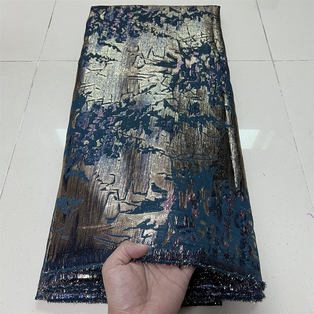 2025 الأفريقي النيجيري عالية الجودة تول أقمشة الدانتيل الجاكار الأورجانزا التطريز جبر للحزب حفلة موسيقية فستان 5 ياردة YXZ178