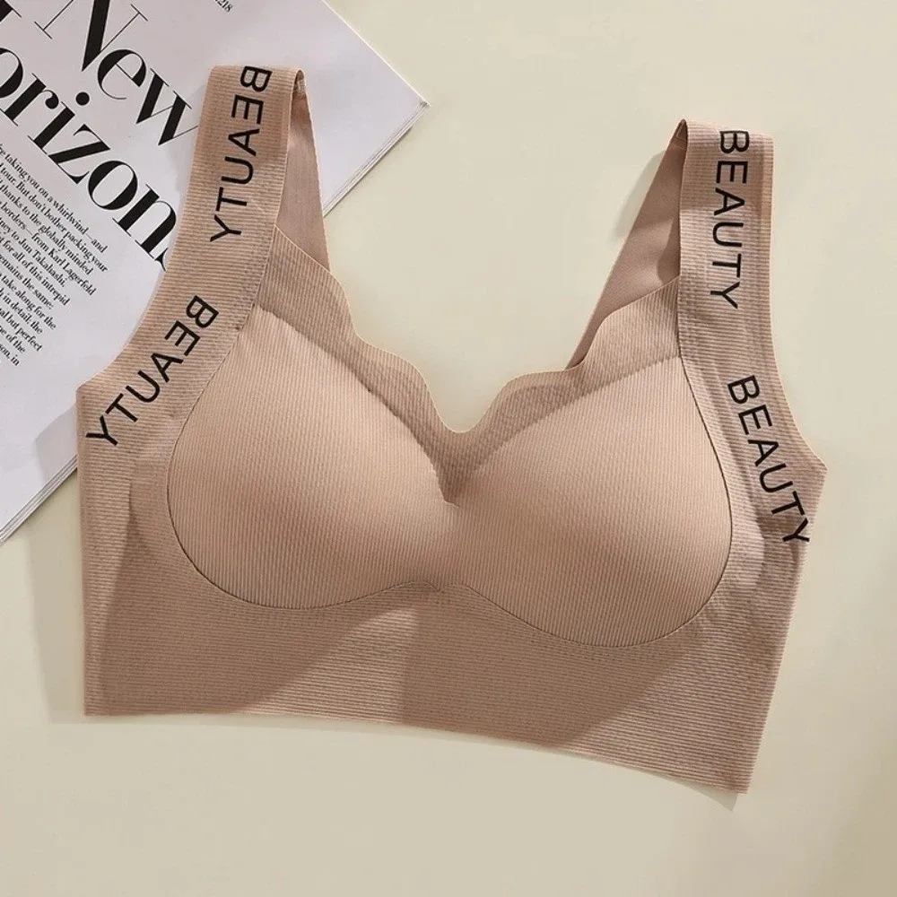 

Breathable Close-fitting Seamless Bra Shockproof Beautiful Back Deep V Brassiere Underwear for Women Running