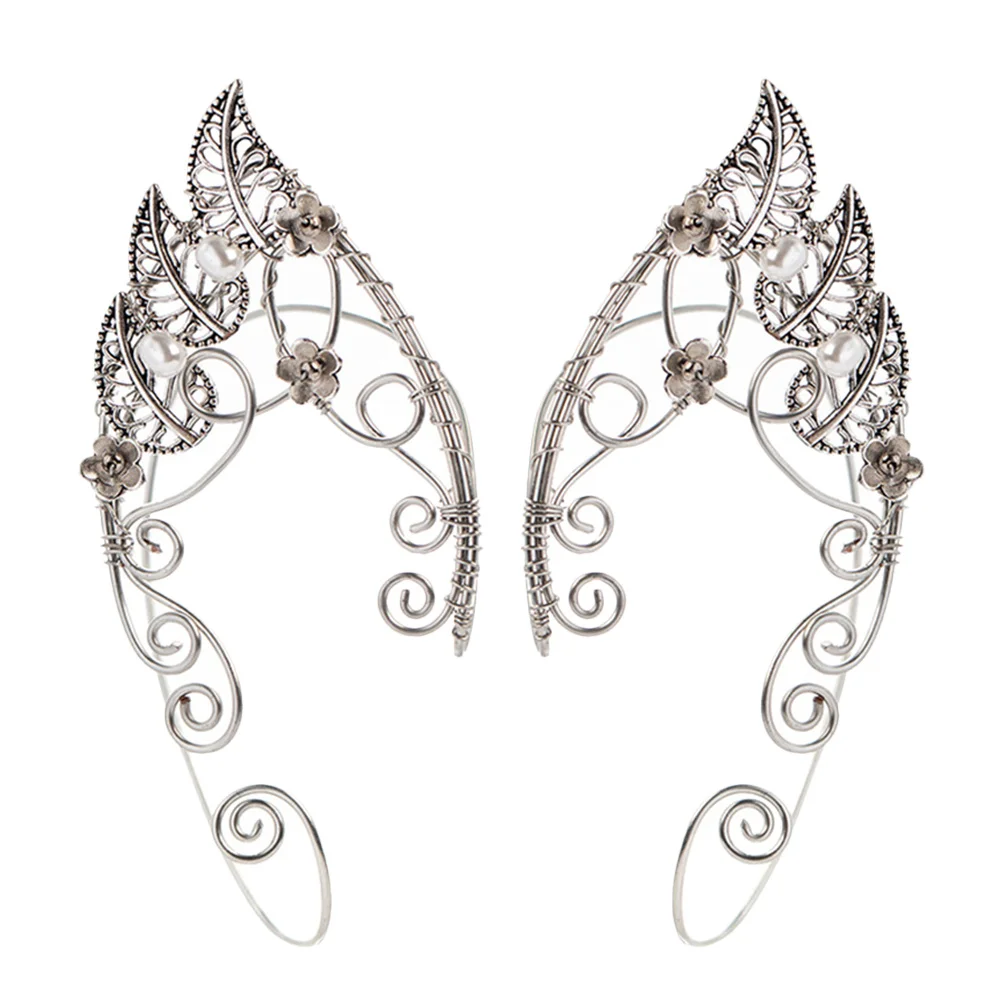 

1Pair Leaf Pattern Ear Cuffs Non Piercing Clip on Earrings Trendy Ear Accessories Comfortable for All Day Wear