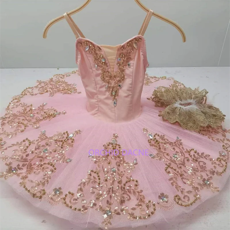 Hot Sale Fashion Unique Design Cheap Kids Girls Children Performance Wear Pink Ballet Tutu Costumes