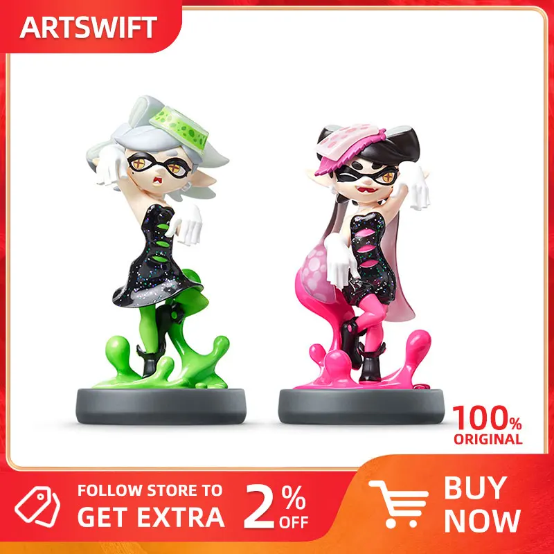 ARTSWIFT Store Figurine for Splatoon Callie & Marie Squid Sisters Pack NS NFC Asian Version Region Free Brand New In Stock