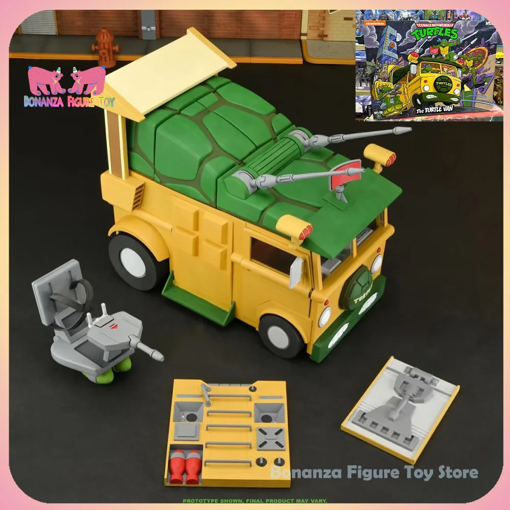 

В наличии Neca Leonardo Leads Turtles 1987, черепаха, фургон, фигурки, модель, оригинальные игрушки на день рождения, подарок