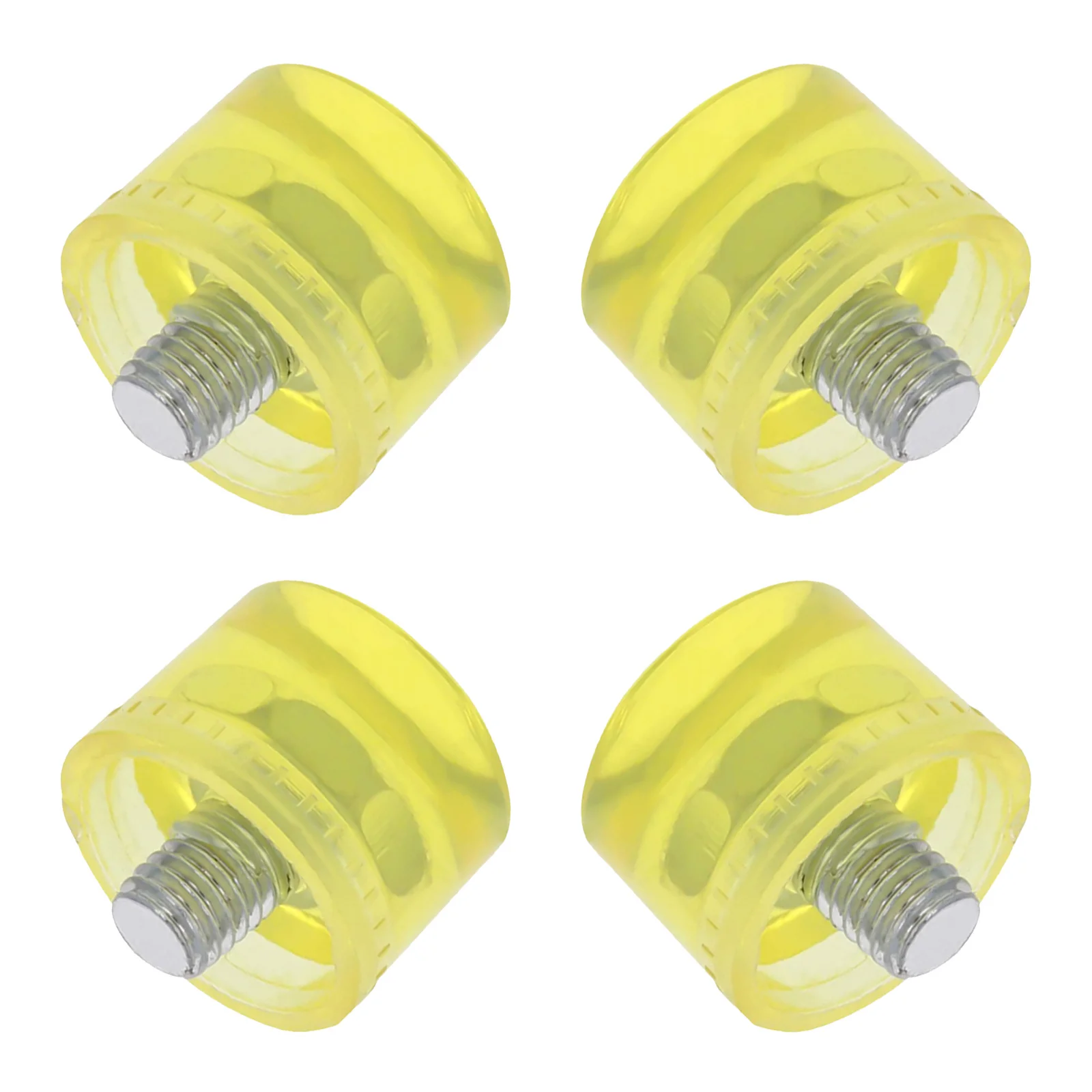 

4 pcs Rubber Hammer Head Replacement Yellow Striking Tips For Jewelry Wood Flooring Durable Mallet Tip Hand Tools