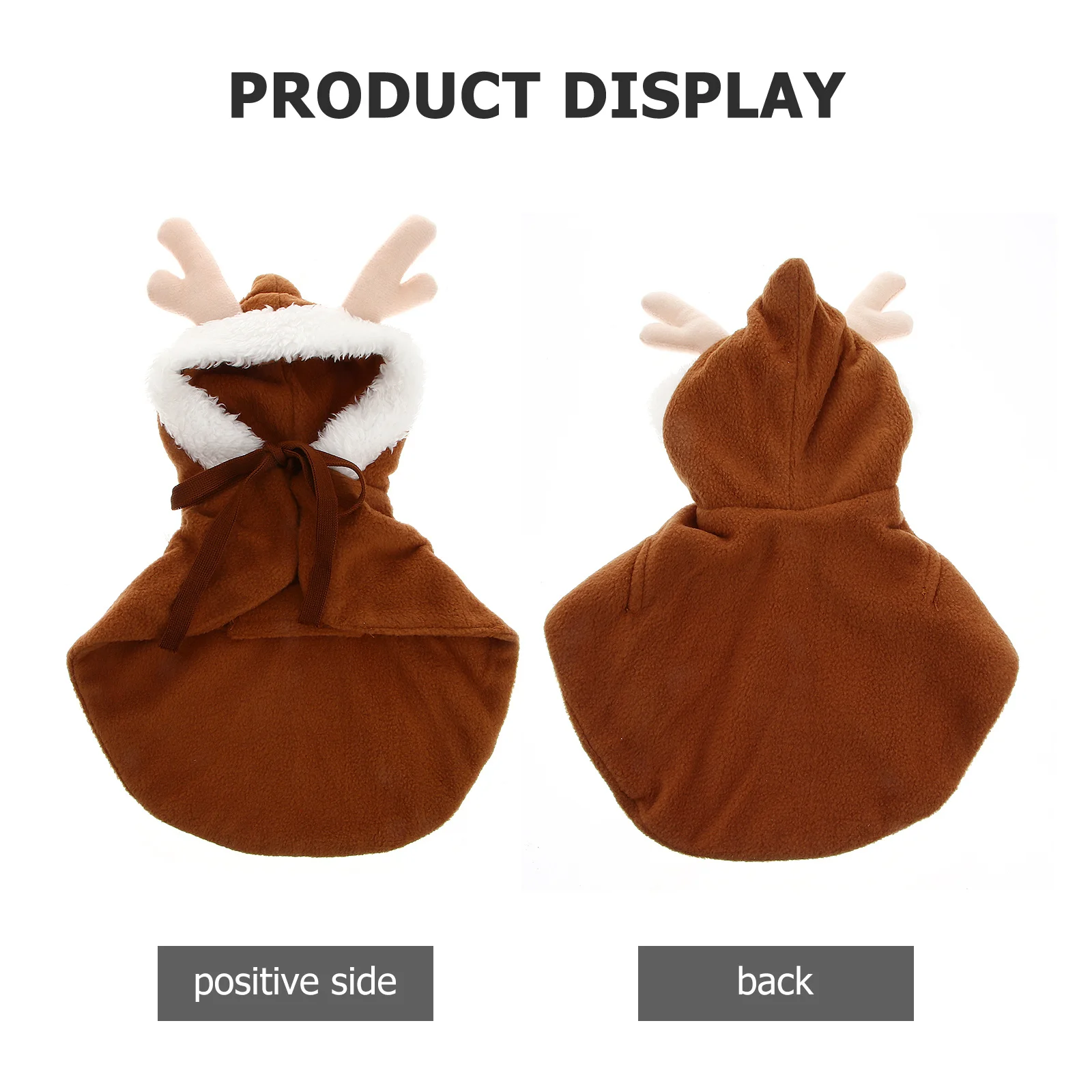 

Christmas Pet Costume Elk Cloak Dog Cape Cosplay Party Clothes for Small Dogs Xs Size Perfect for Holiday Photos