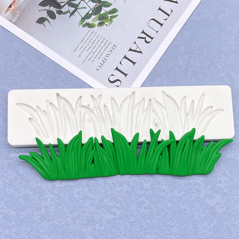 Grass Silicone Sugarcraft Mold Resin Tools Cupcake Baking Mould Fondant Cake Decorating Tools