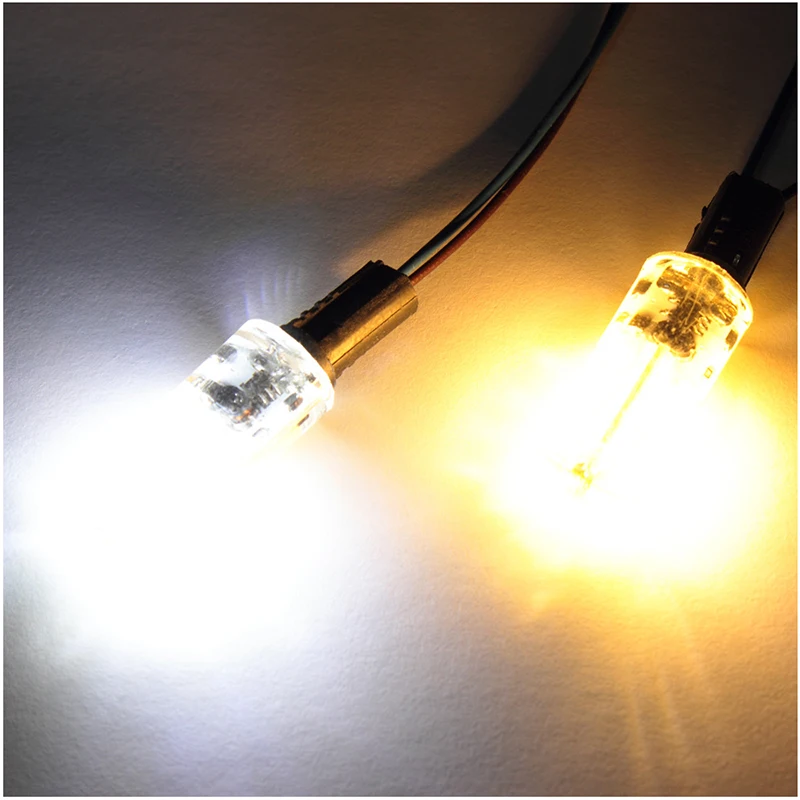 Minibombilla LED G4 de 10 piezas, lámpara de gel de sílice, 2W, 3W, CA, CC, 12V, CA, 220V, Ángulo de haz de 360, reemplazo de lámpara halógena