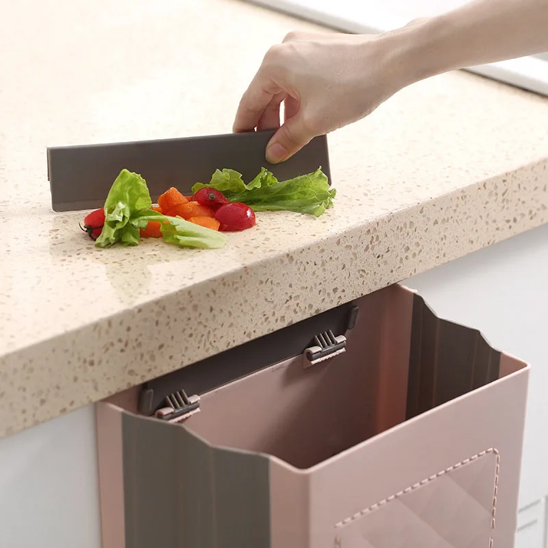 Kitchen Folding Trash Can Wall Mounted Trash Can Kitchen Cabinet Door Mounted Trash Can Folding Trash Can for Vehicles