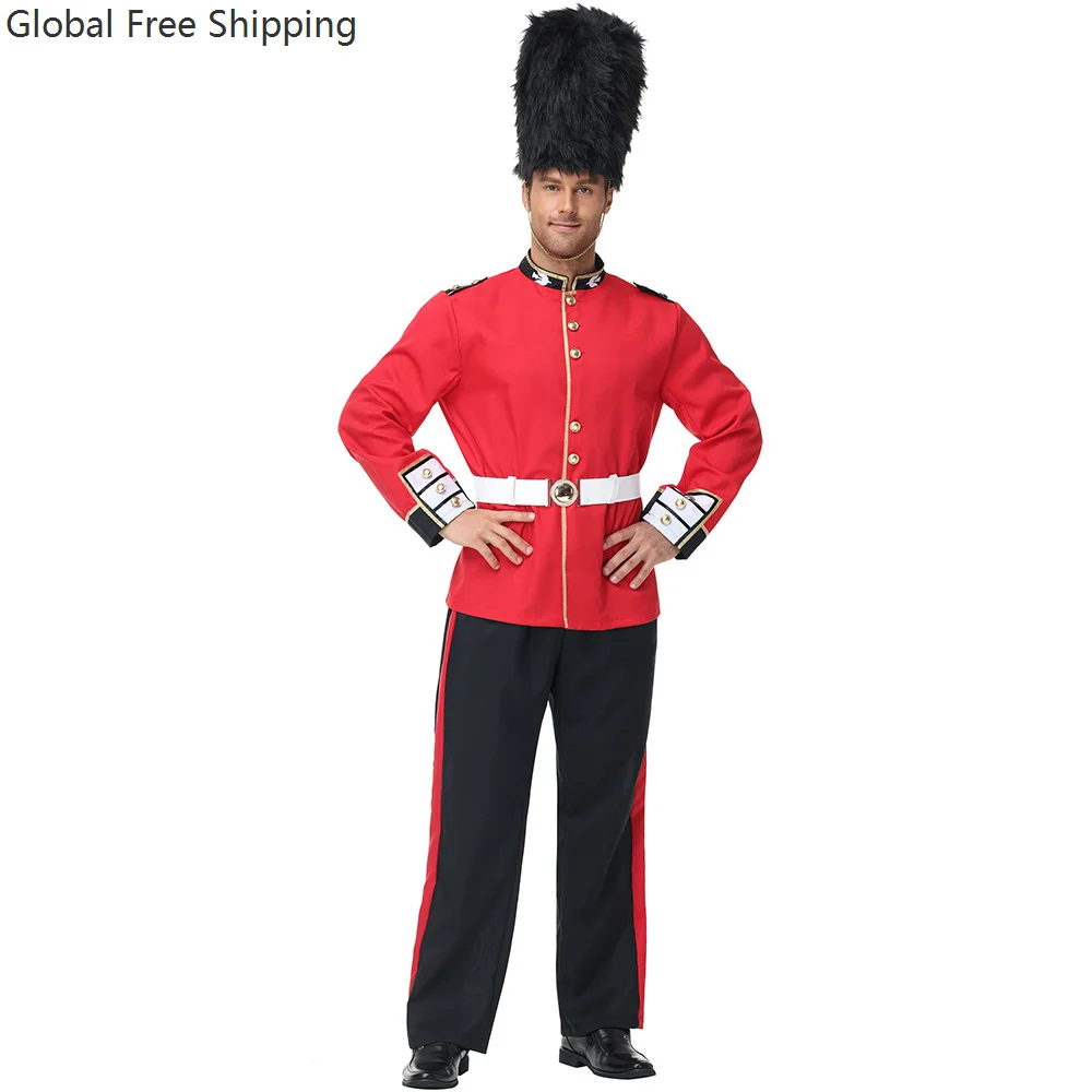 

Adult Halloween British Royal Guard Men's Role-playing Costume Party Dress-up Queen Prince Soldier Royal Guard Uniform Set 2026