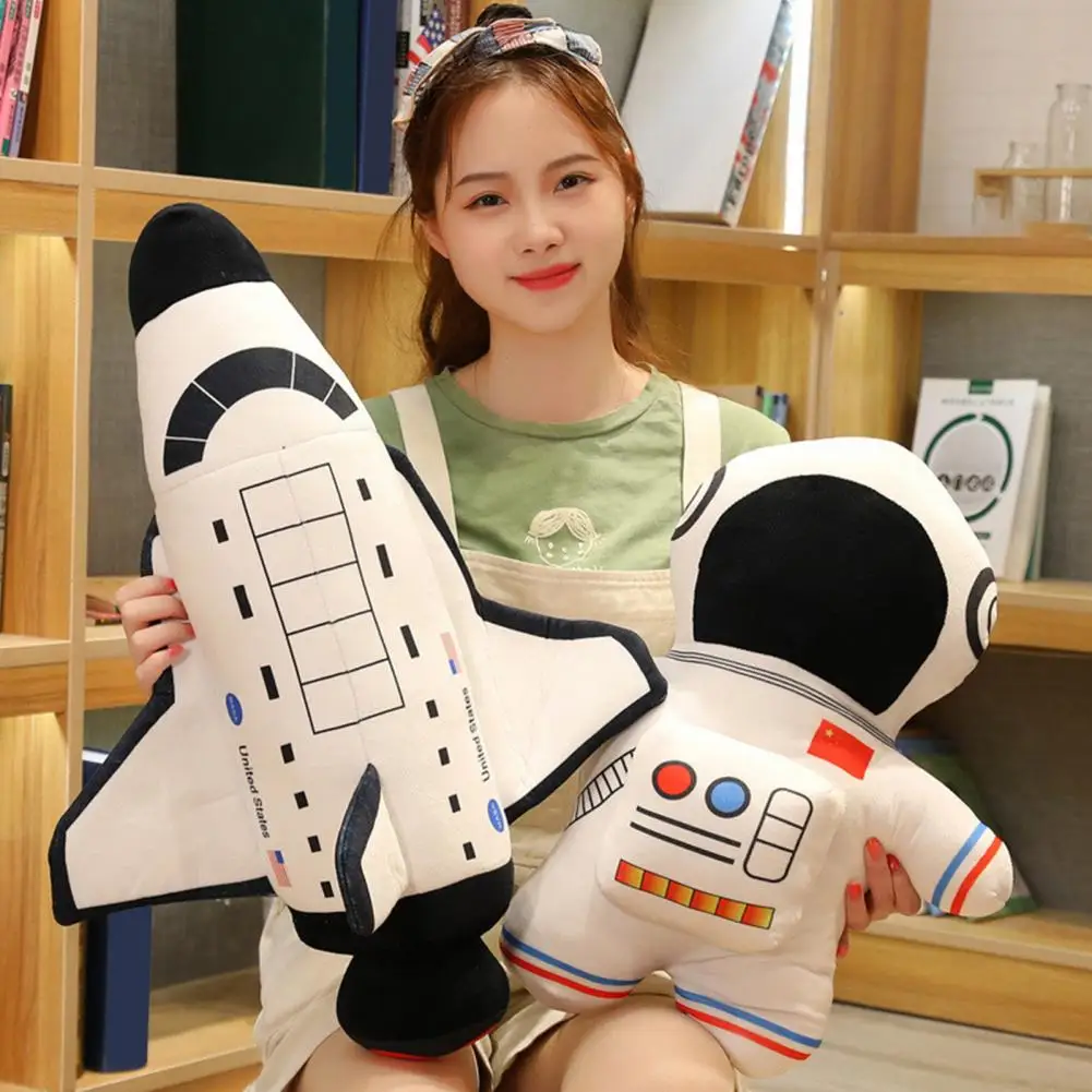 40cm Space Astronaut Stuffed Doll Toy Cute Shape Collectible Built-in PP Cotton Plush Doll Birthday Gift