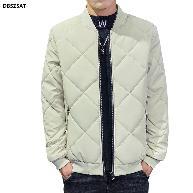 

L-4XL Mens Jackets Spring Autumn Male Coats Stand Collar Single Breasted Solid Casual Simplicity Slim Outerwear Top Clothes Hw13