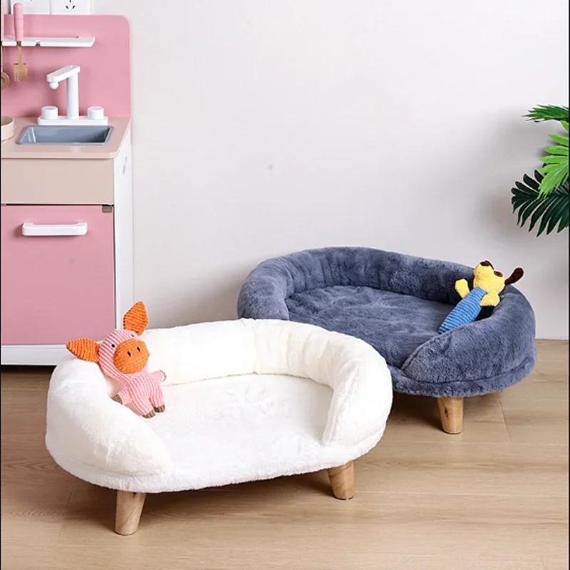 dog cat special sofa bed with legs to keep warm autumn and winter lying chair small dog teddy off the ground nest dismantling