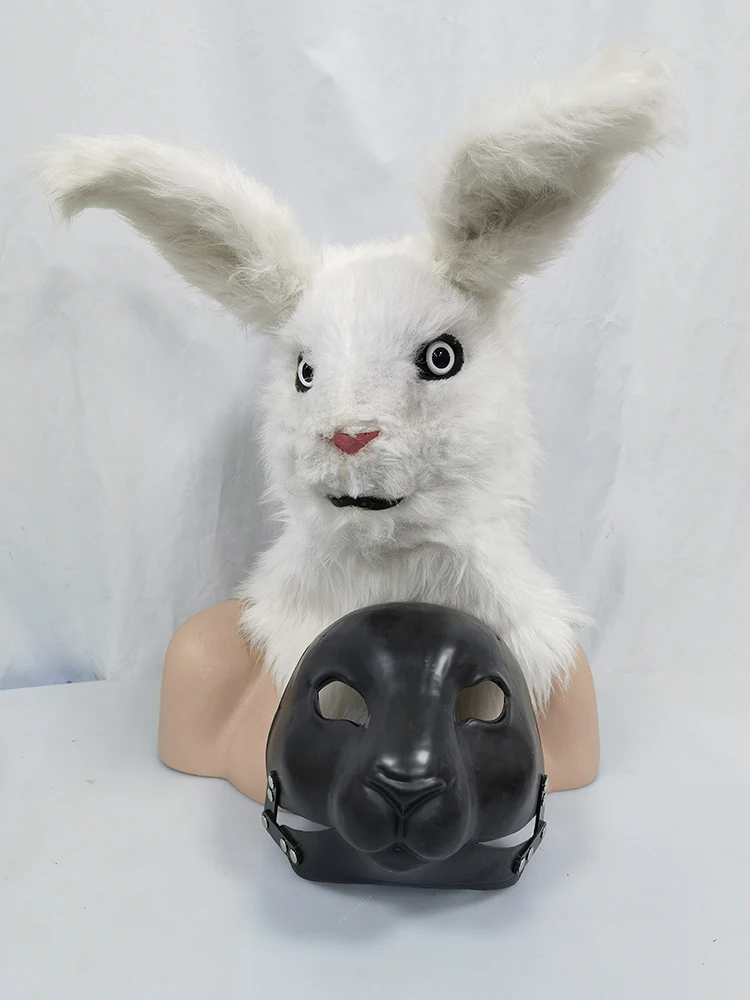 DIY Animal Moving Mouth Blank Mask Mold DIY handmade Rabbit mold Set Package Make Your Own Halloween Prop