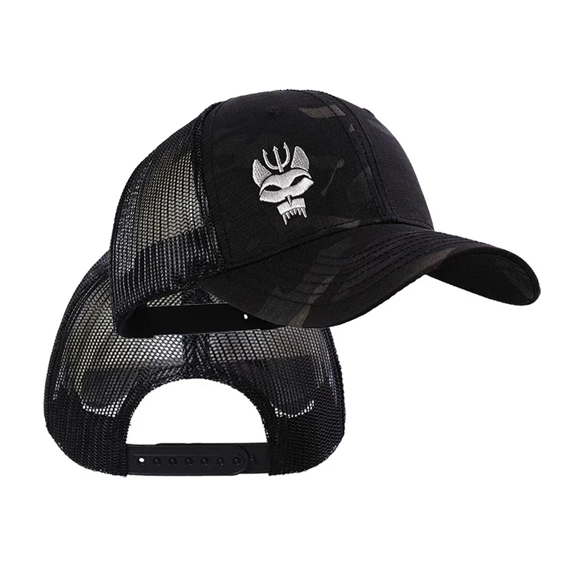 Modische Baumwoll-Baseballkappe für Männer und Frauen, Militär-Enthusiasten, taktische Kappe, Snapback, dehnbare Mütze, zum Laufen, Angeln, Gorras