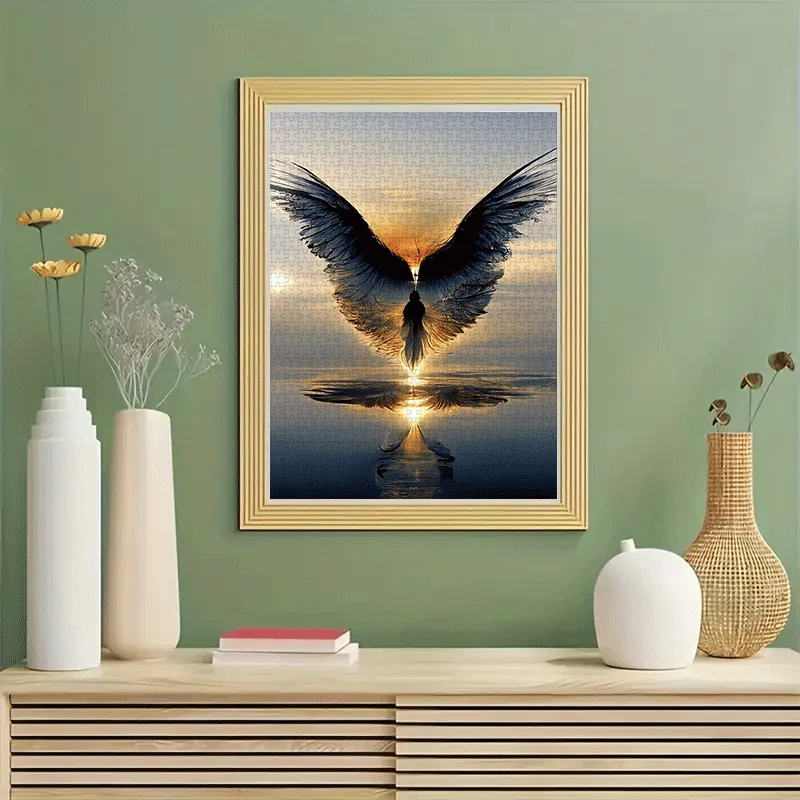 Puzzle Skrzydła Anioła 1000 elementów Duże Puzzle Zabawka Gra dla Dorosłych Prezent Gra Interaktywna dla Rodziny Puzzle DIY Dekoracja Domu