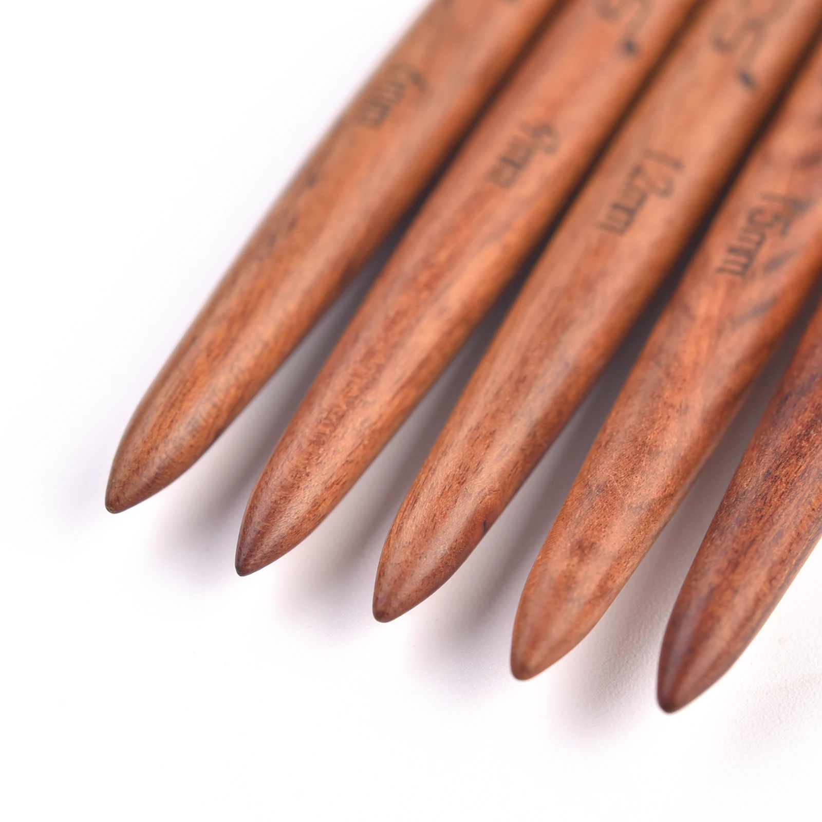 5Pcs KADS Wood Handle Nail Liner Brush Brown Round Painting Drawing Lines Stripe Flower Pen DIY Painting Nail Brush