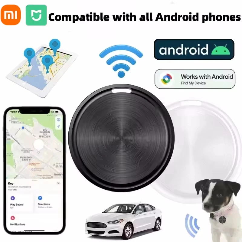 

Мини Bluetooth-трекер Xiaomi для Android Apple работает с приложением Find My Device, поиск ключей, локатор предметов, смарт-тег для багажа для домашних животных