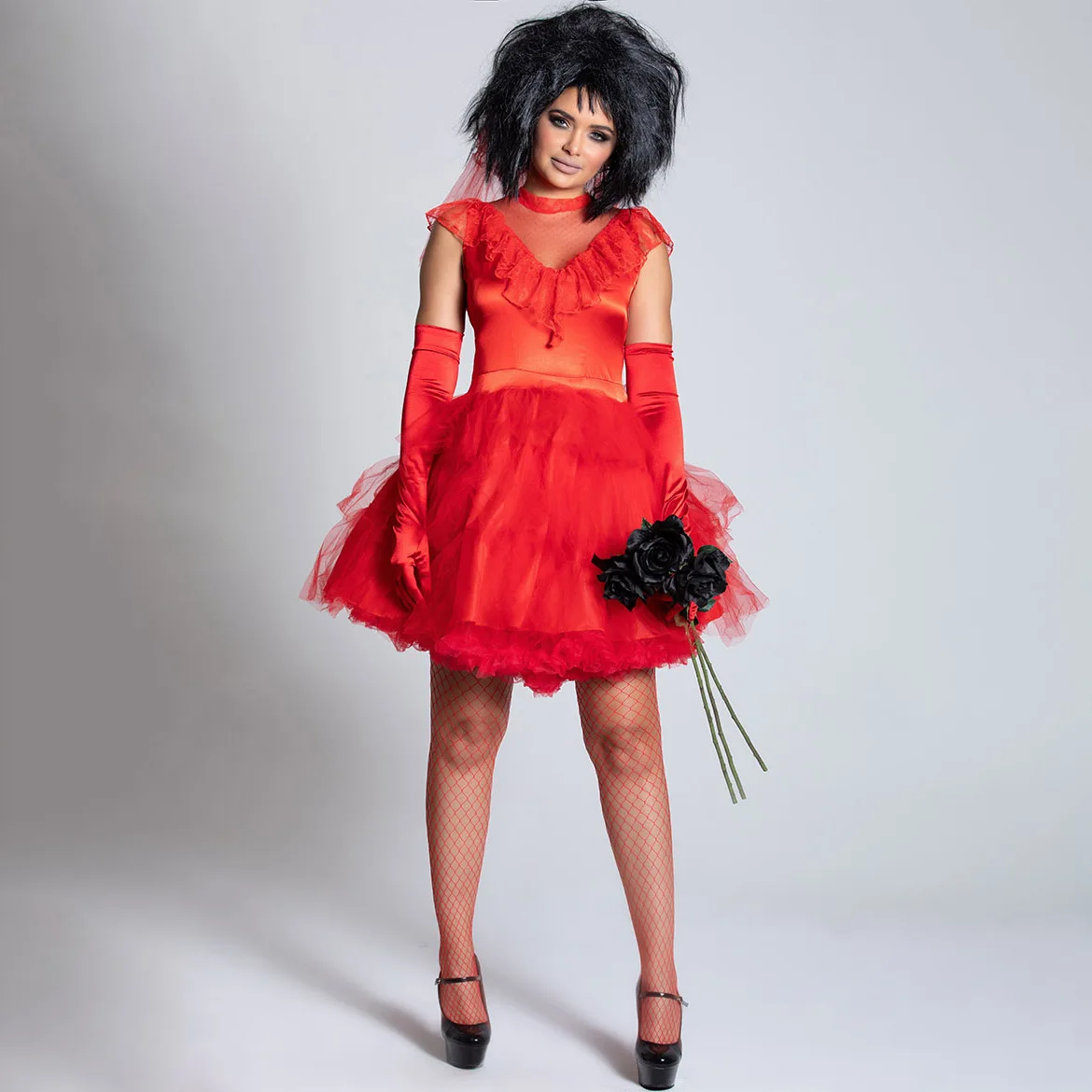 

Красная шелковая юбка Хэллоуин Косплей Тема Par Ghost Bride Zombie Ролевая одежда для выступлений на сцене Женская традиционная одежда...