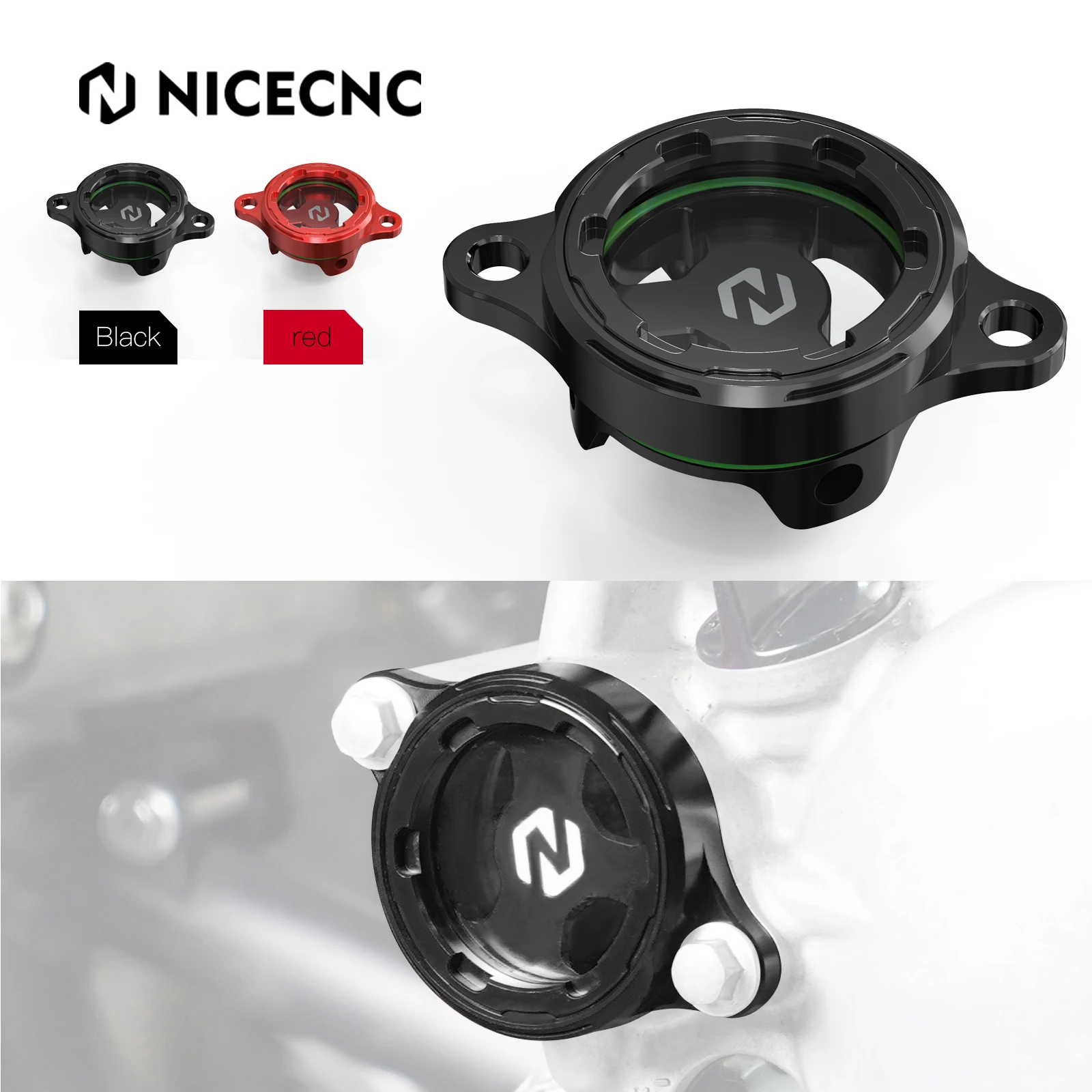 

TRX450 Oil Filter Cover Aluminum Filter Cap ATV for Honda TRX450R 2006-2009 TRX450ER 2006-2014 CBF450R 2002-2023 CBF450X 05-23